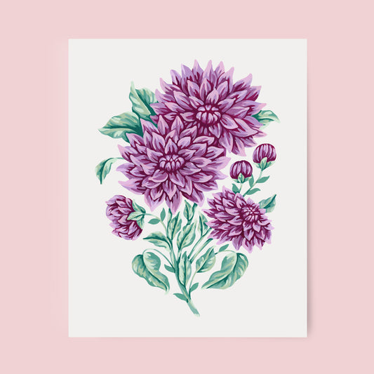 Mia Whittemore_Dahlia Floral Art Print