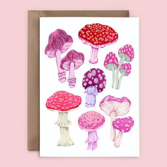 Mia Whittemore Mushroom Collection Greeting Card