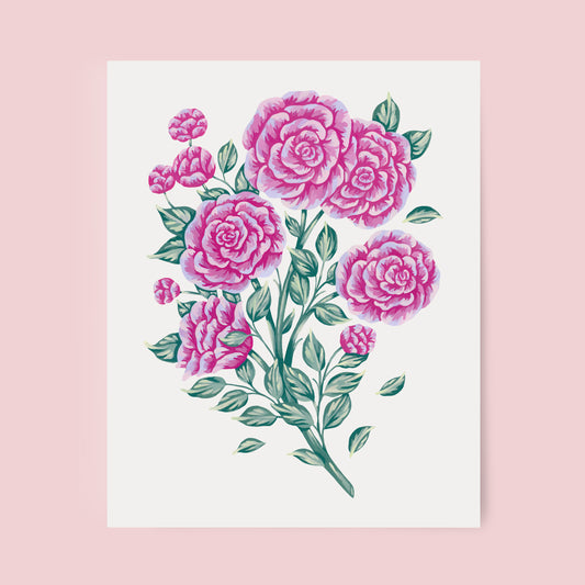 Mia Whittemore_Rose Floral Art Print