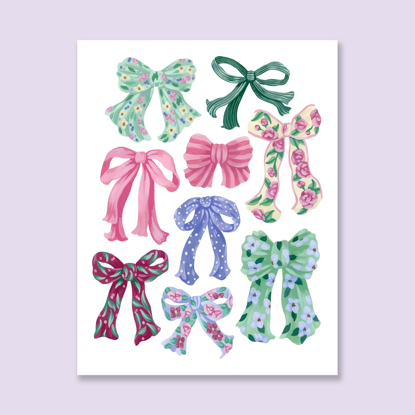 Colorful Bow Art Print