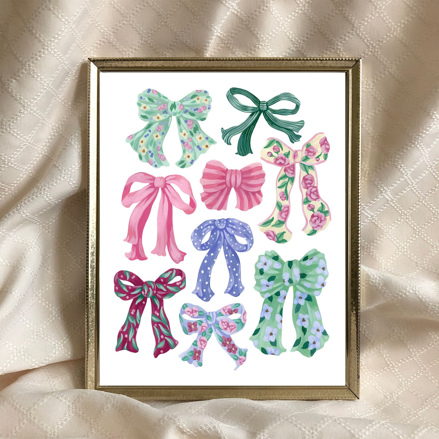 Colorful Bow Art Print
