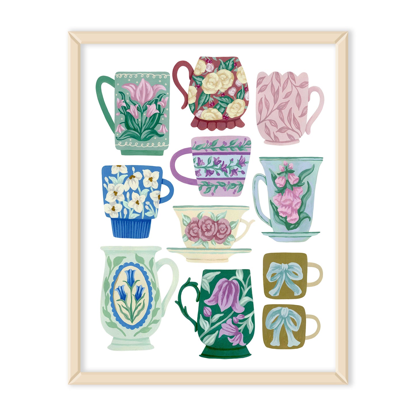 Flower Mug Collection Art Print