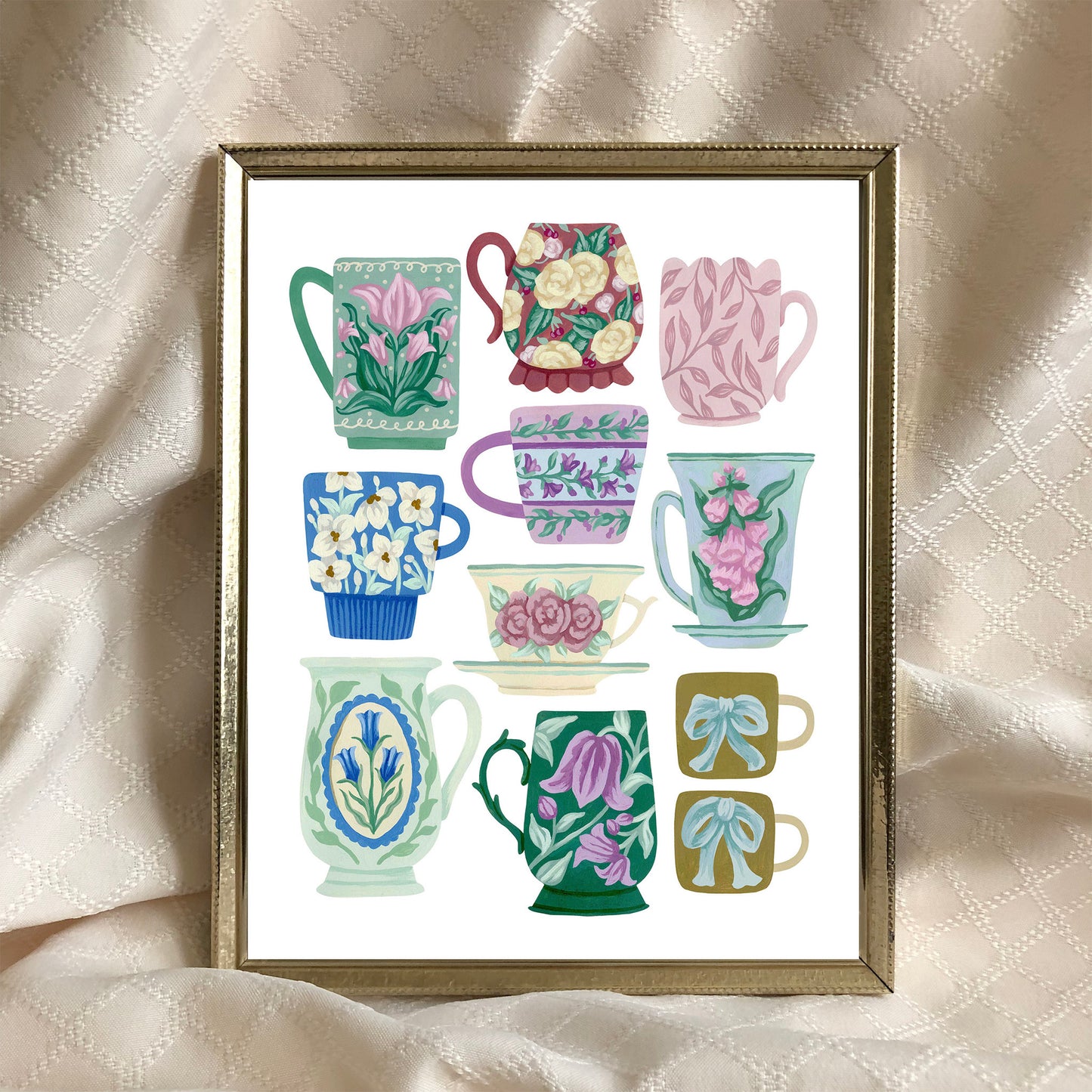 Flower Mug Collection Art Print