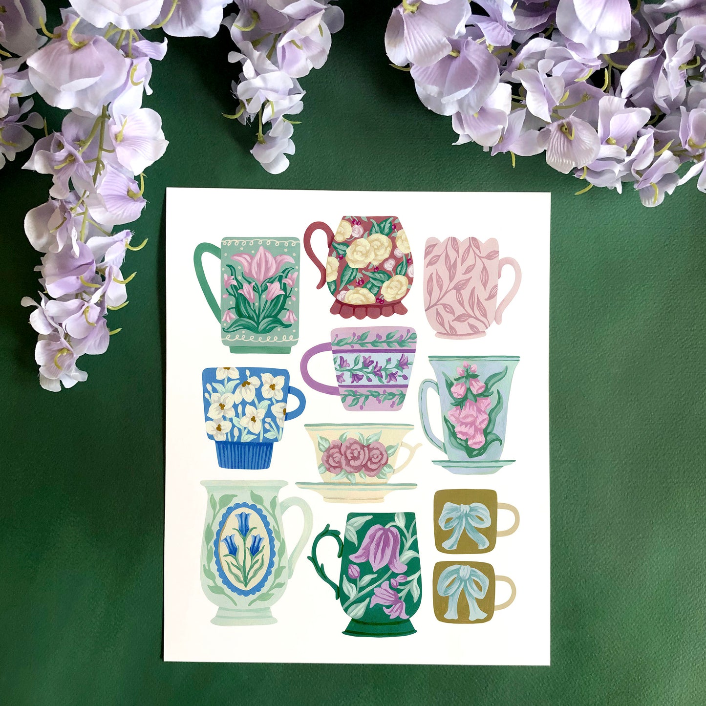 Flower Mug Collection Art Print