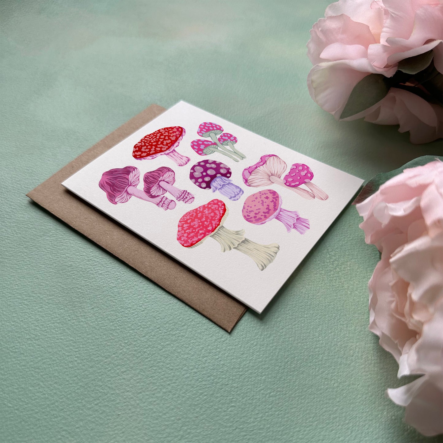 Mushroom Art Greeting Card
