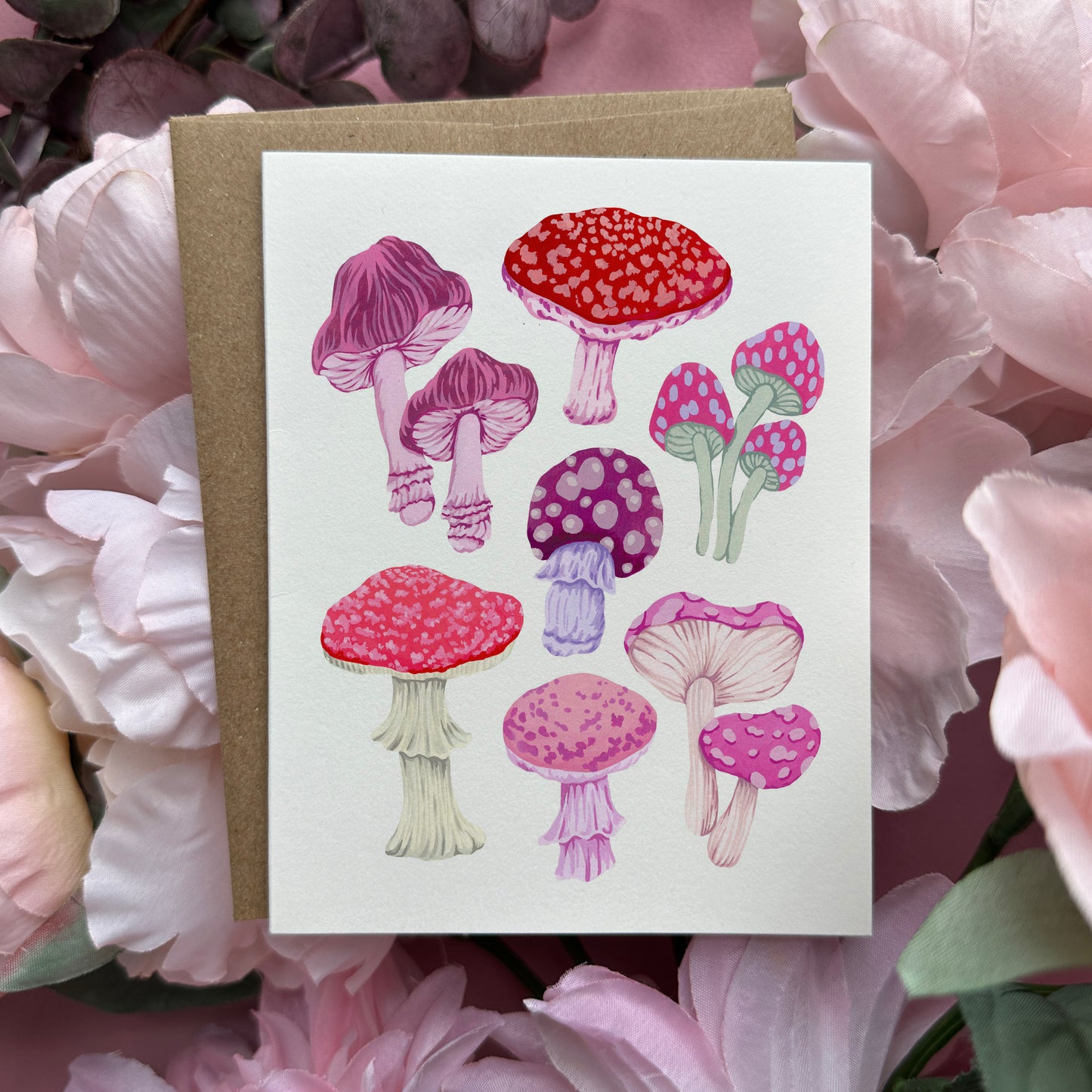 Mushroom Art Greeting Card