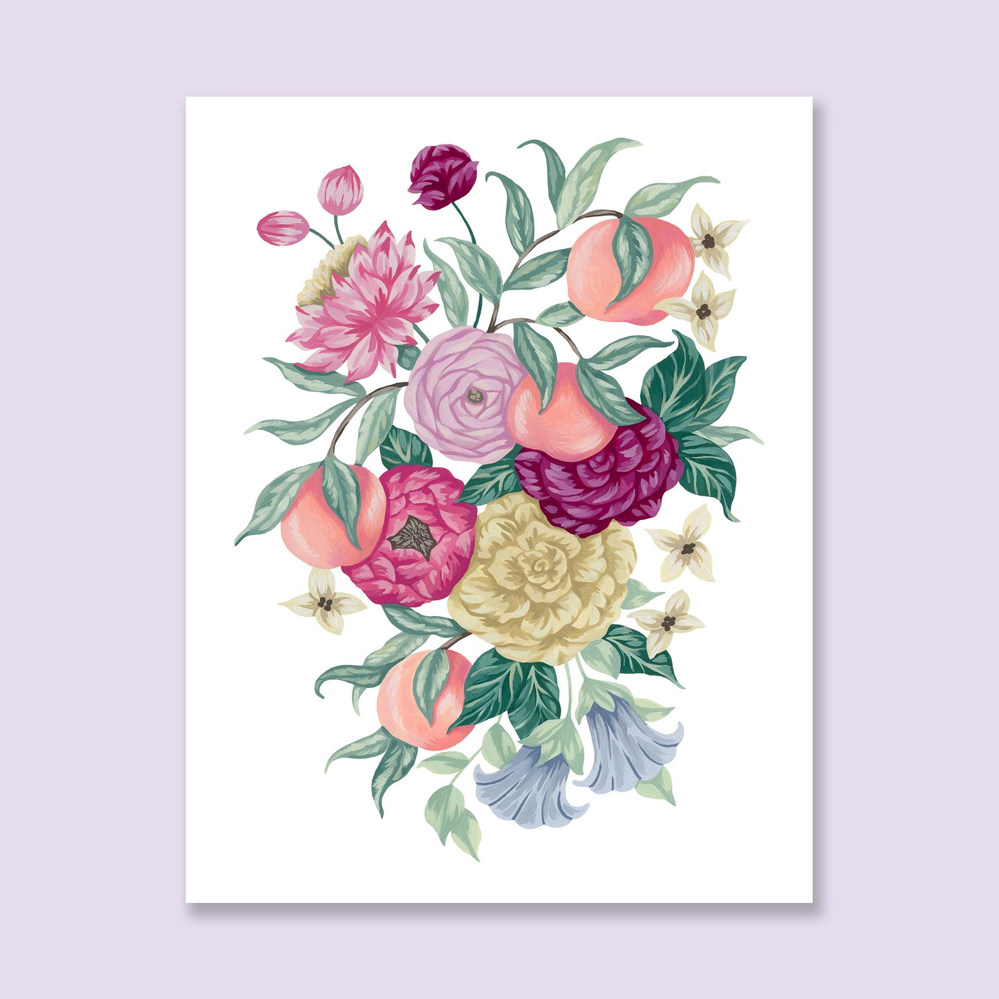 Peach Flower Art Print