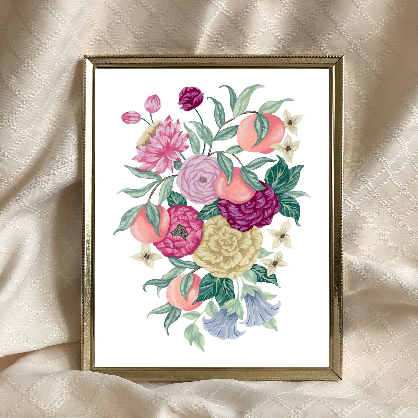 Peach Flower Art Print
