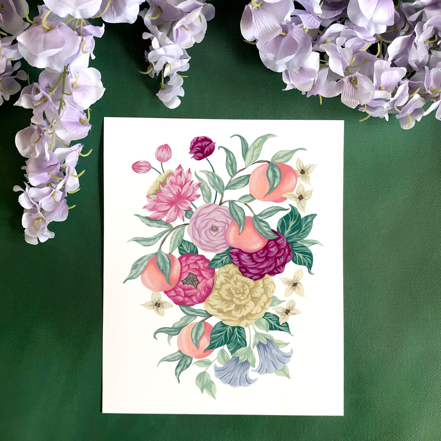 Peach Flower Art Print