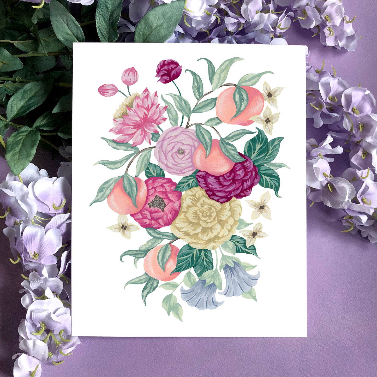 Peach Flower Art Print