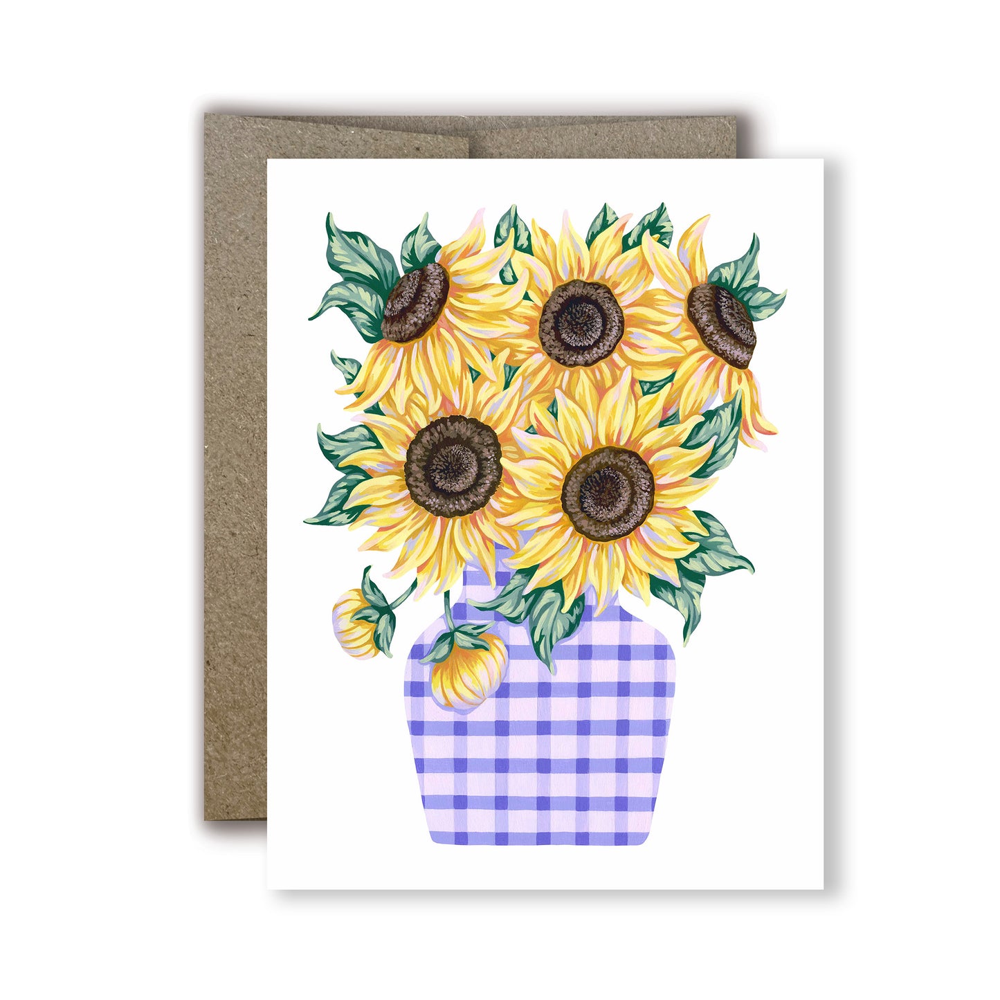 Sunflowers in Vase Greeting Card