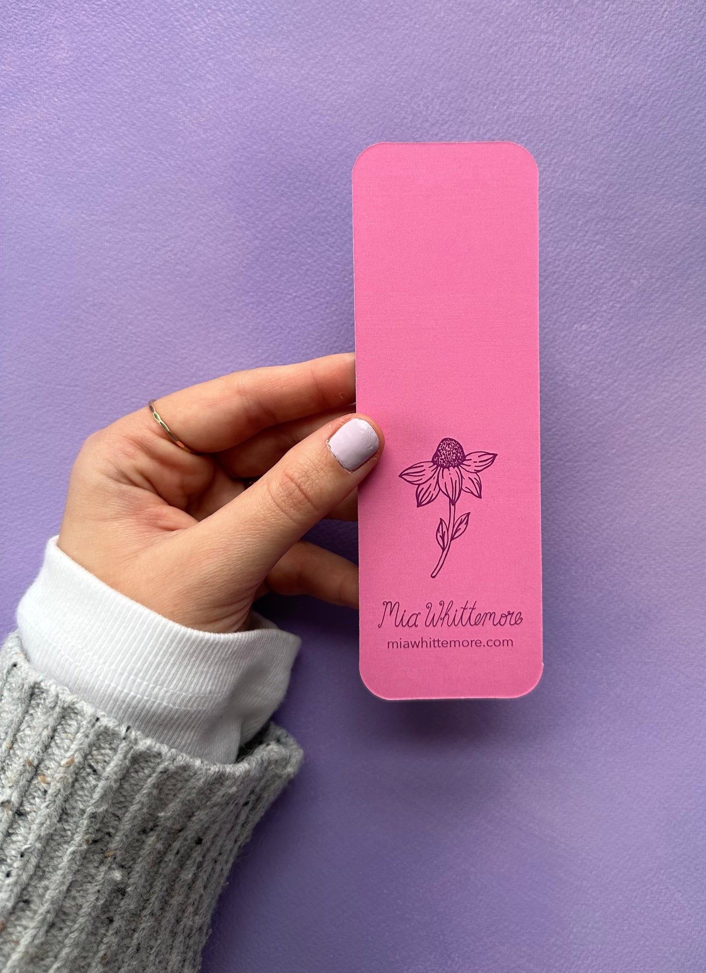 Back Mia Whittemore Flowers and Branches Bookmark