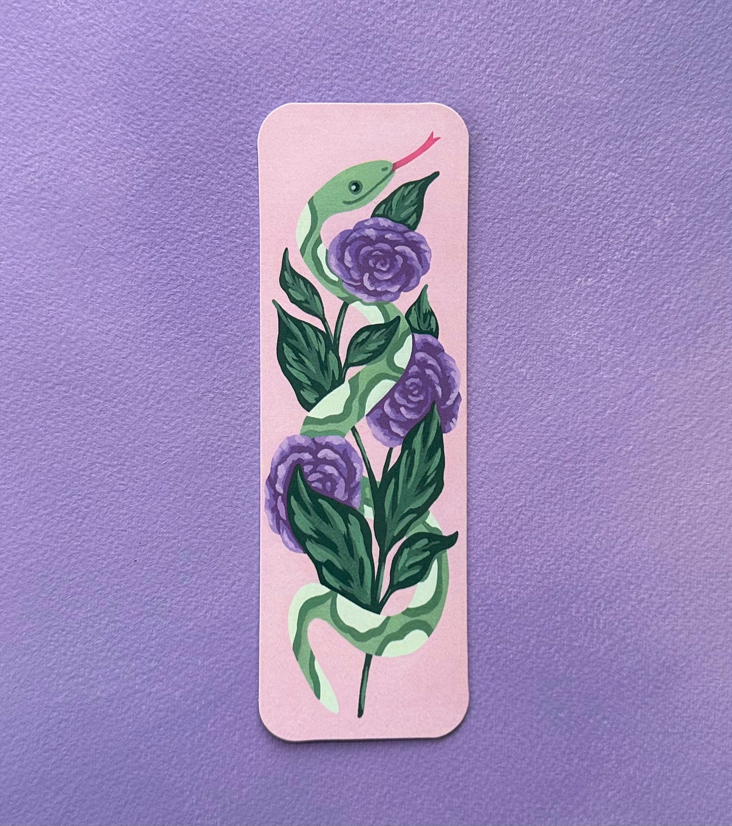 Snake Floral Bookmark