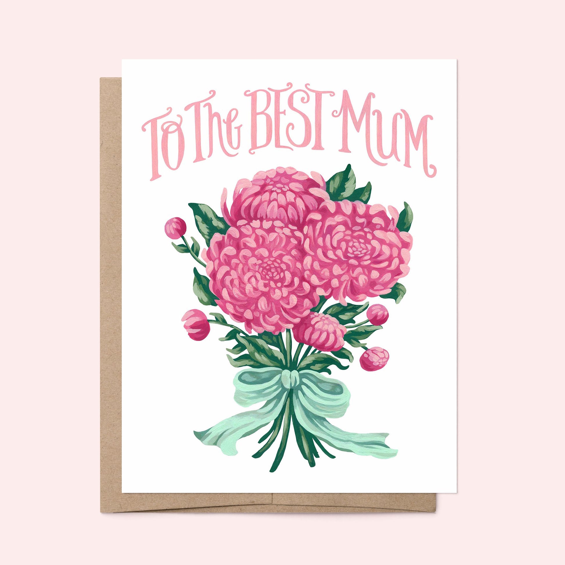 Mia Whittemore Best Mum Floral Greeting Card