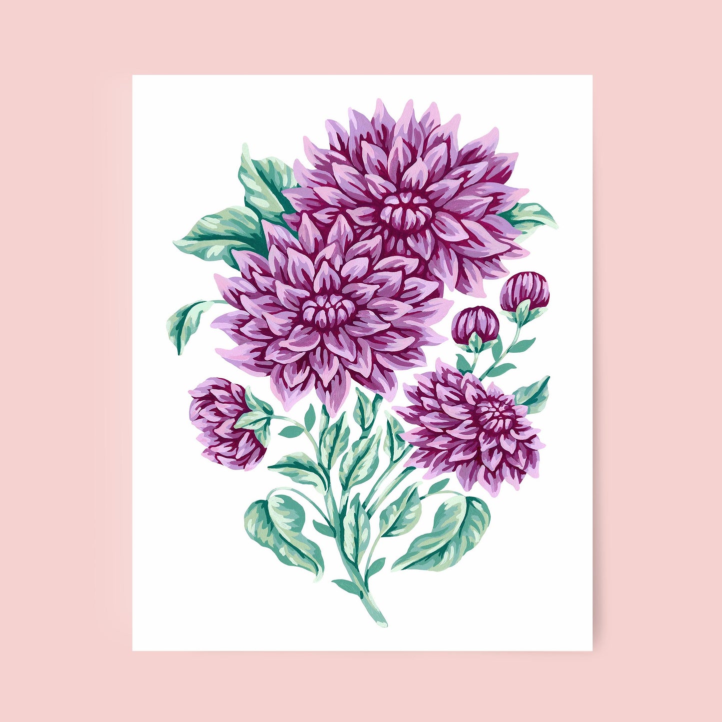 Mia Whittemore Dahlia Floral Art Print