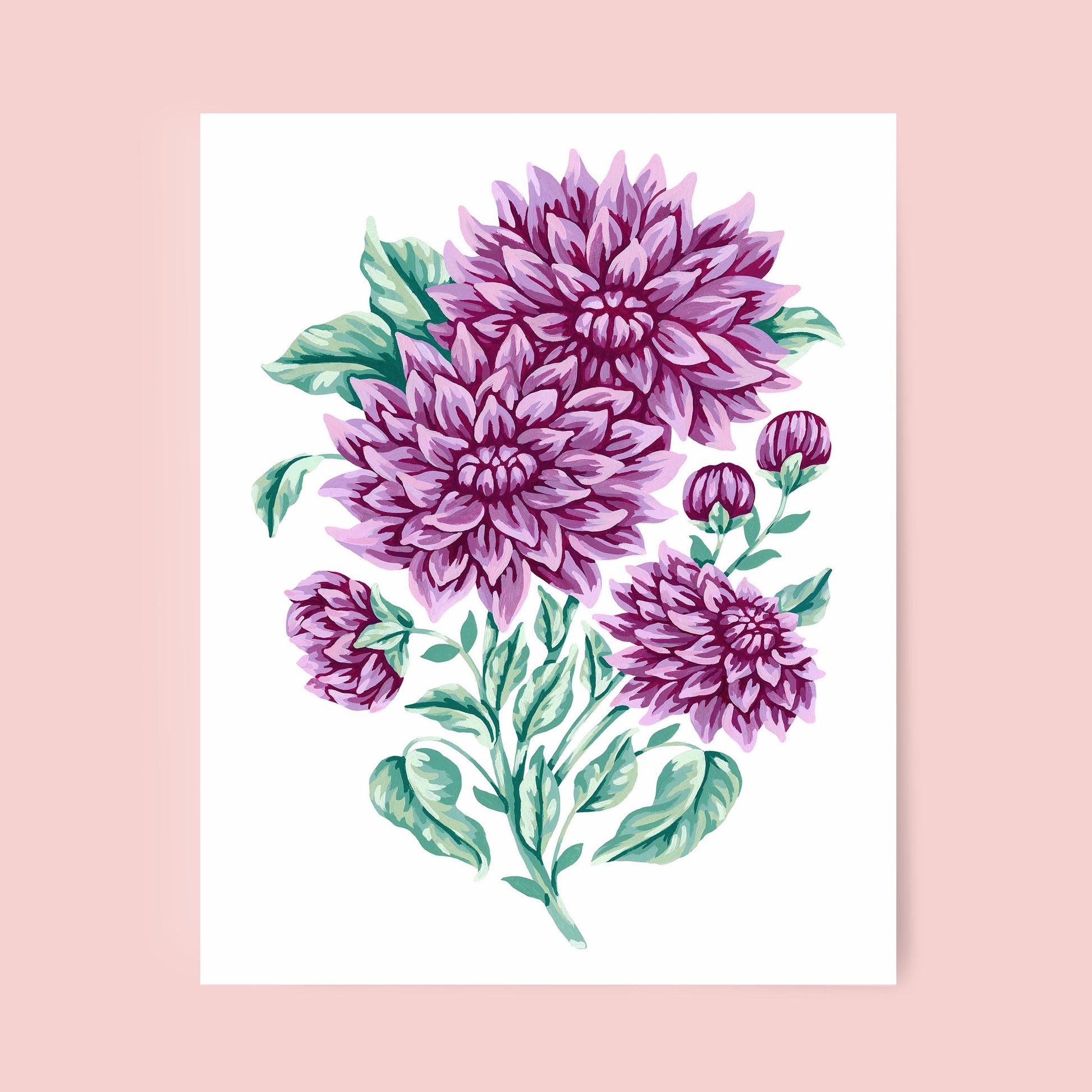 Mia Whittemore Dahlia Floral Art Print