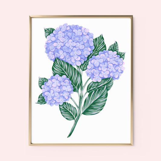 Mia Whittemore Hydrangea Art Print Frame