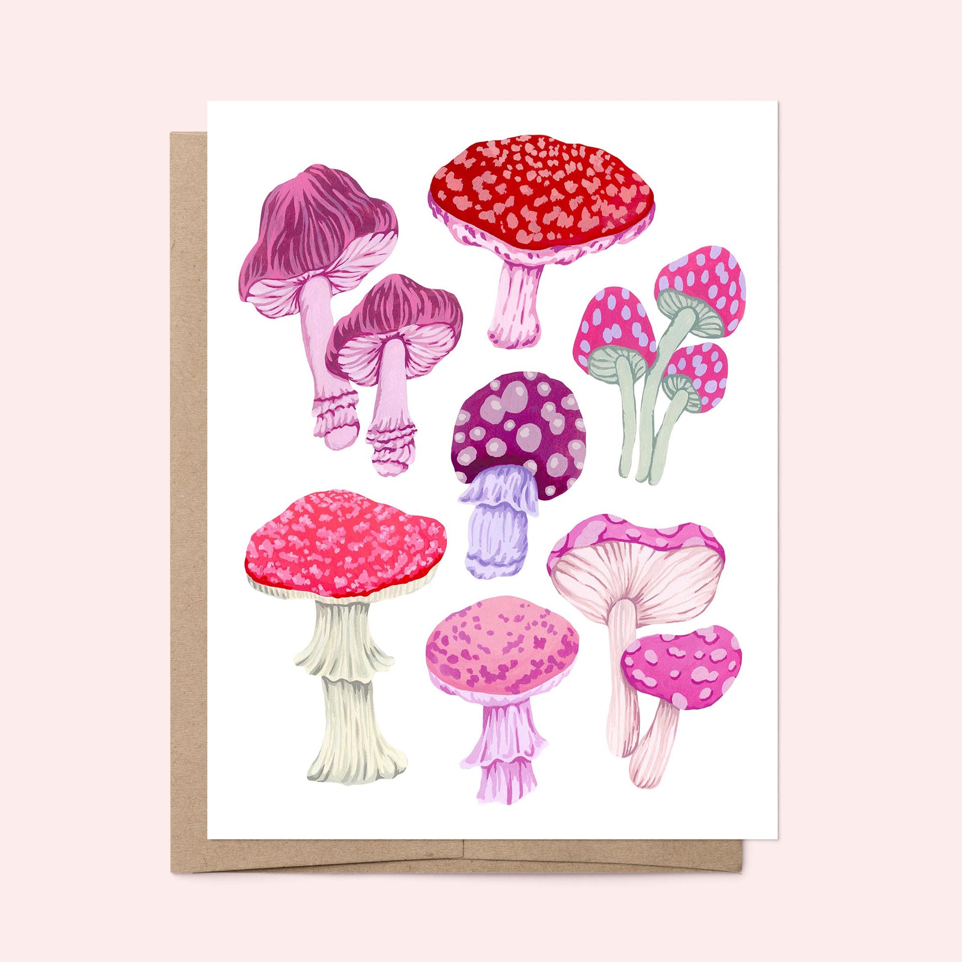 Mia Whittemore Mushroom Collection Greeting Card