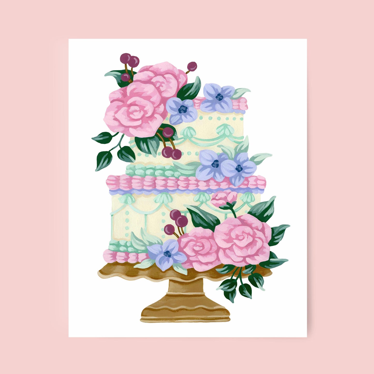 Mia Whittemore Pastel Cake Art Print