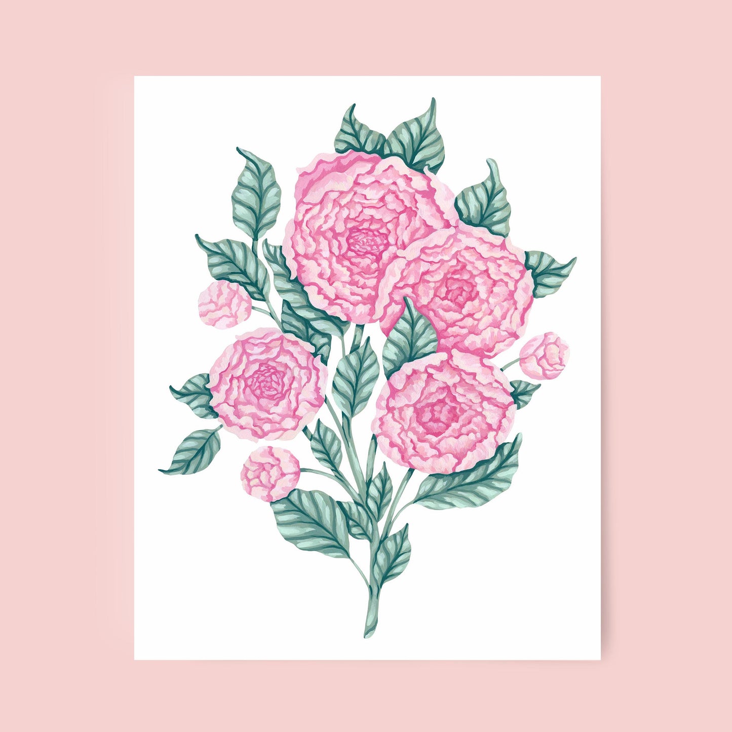 Mia Whittemore Peony Floral Art Print