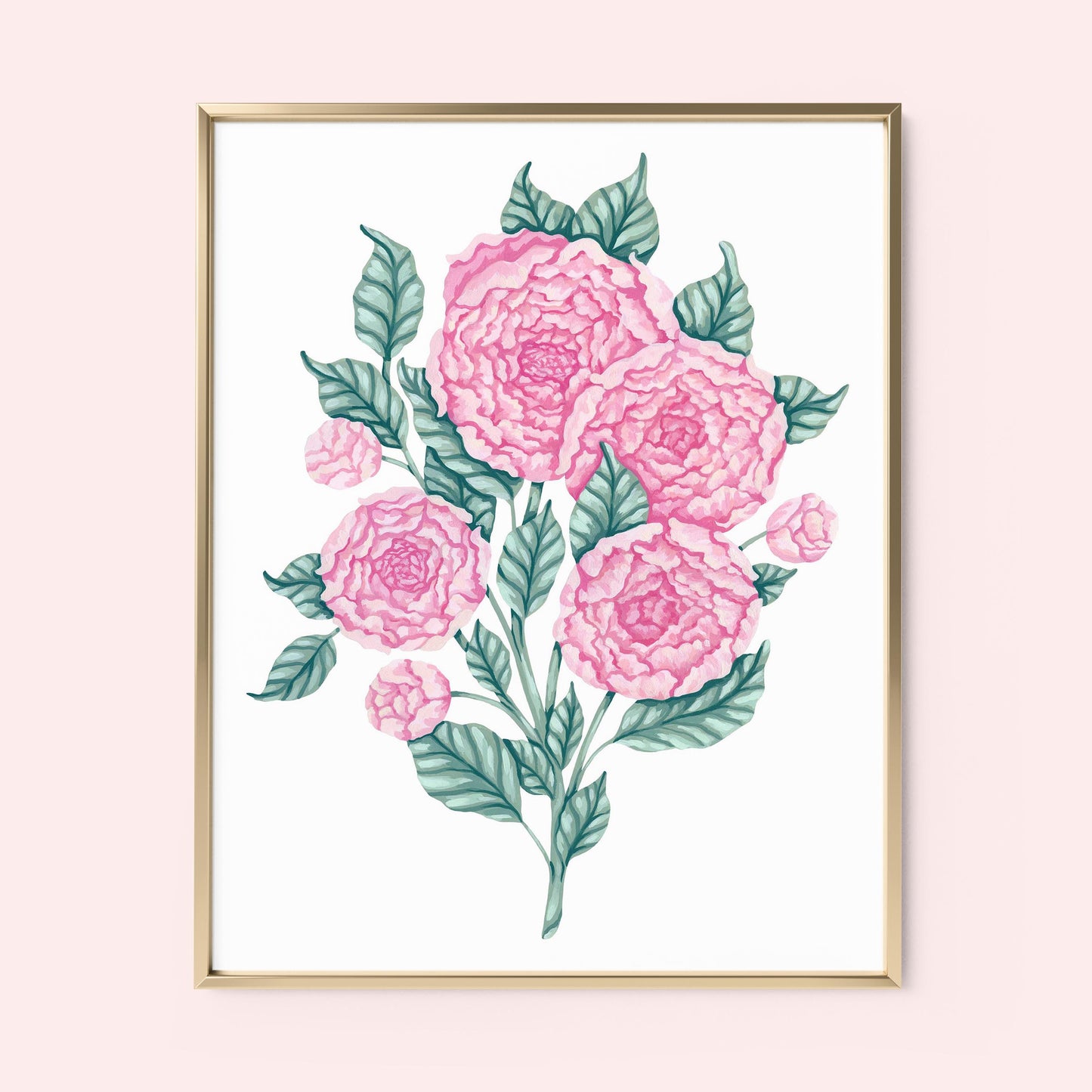 Mia Whittemore Peony Floral Frame