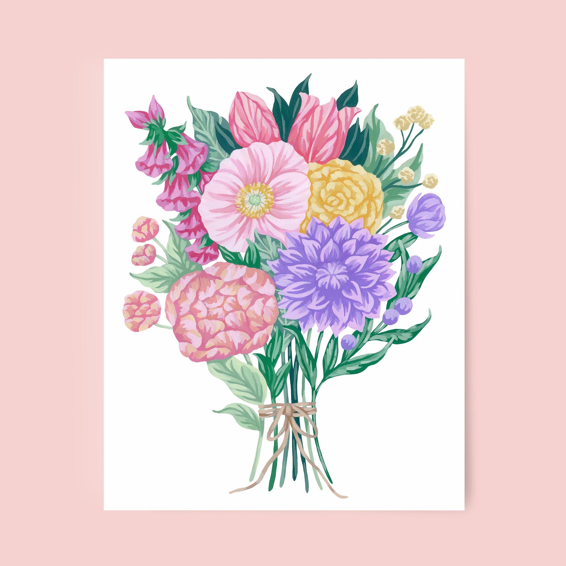 Mia Whittemore Summer Bouquet Art Print