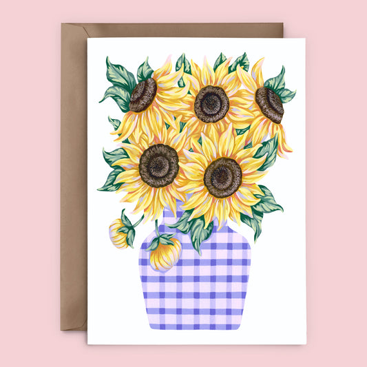Mia Whittemore Sunflowers in Vase