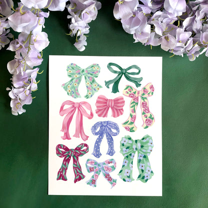 Colorful Bow Art Print