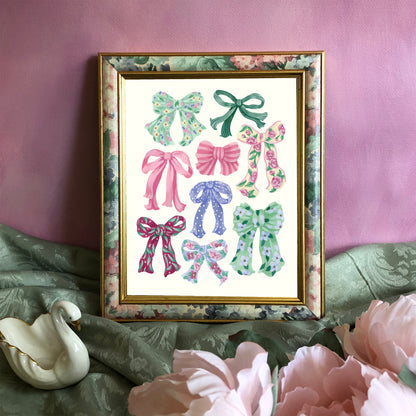 Colorful Bow Art Print