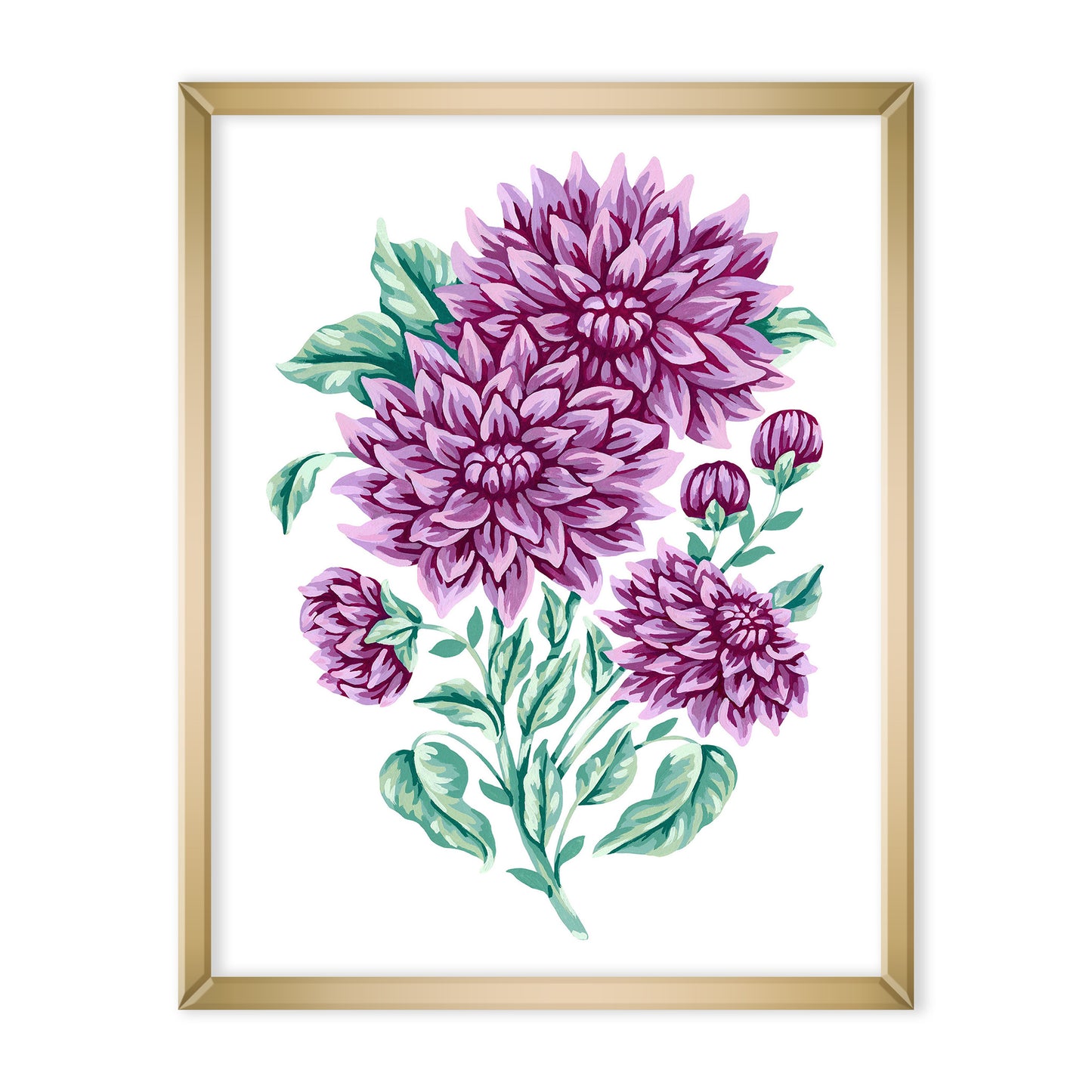 Dahlia Flower Art Print