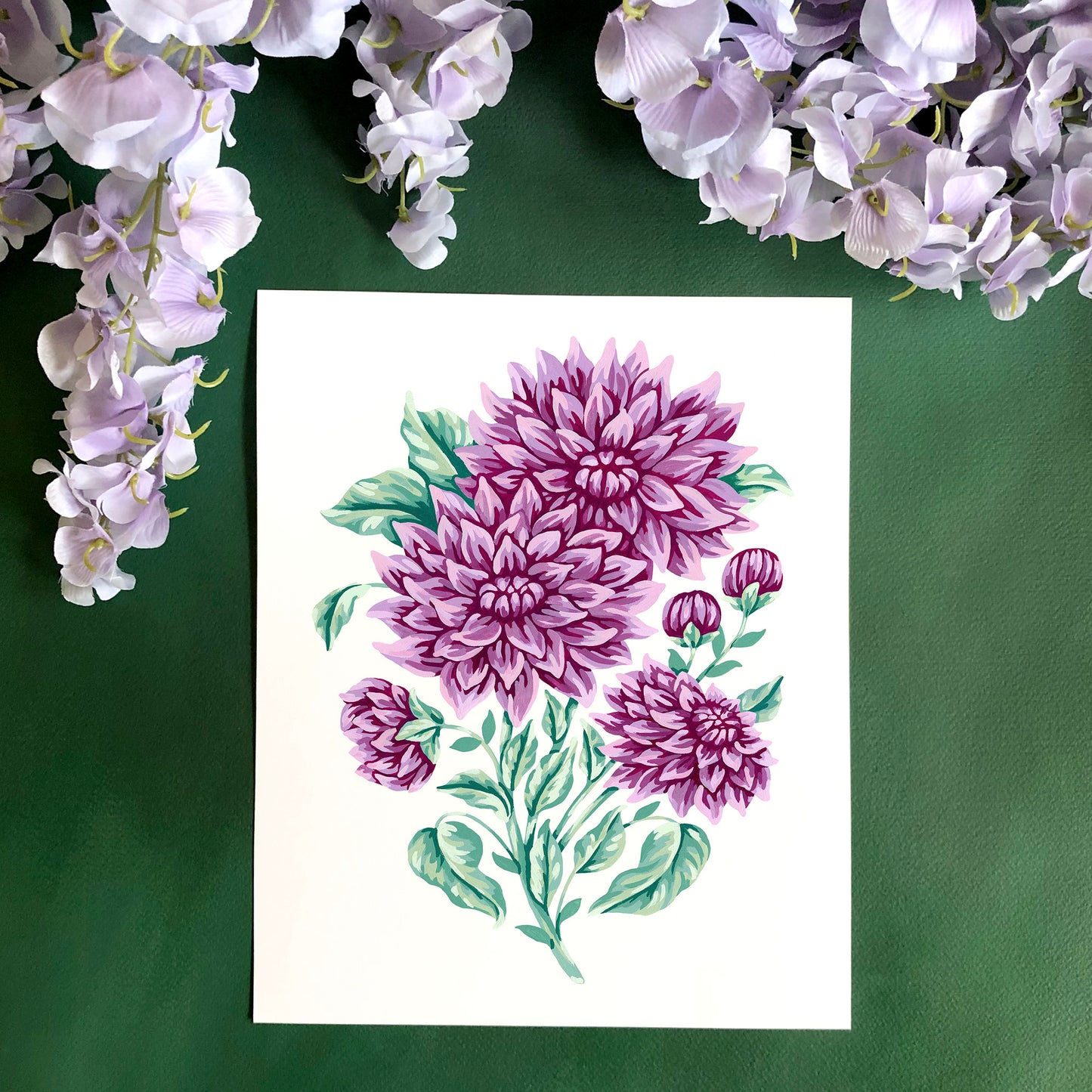 Dahlia Flower Art Print