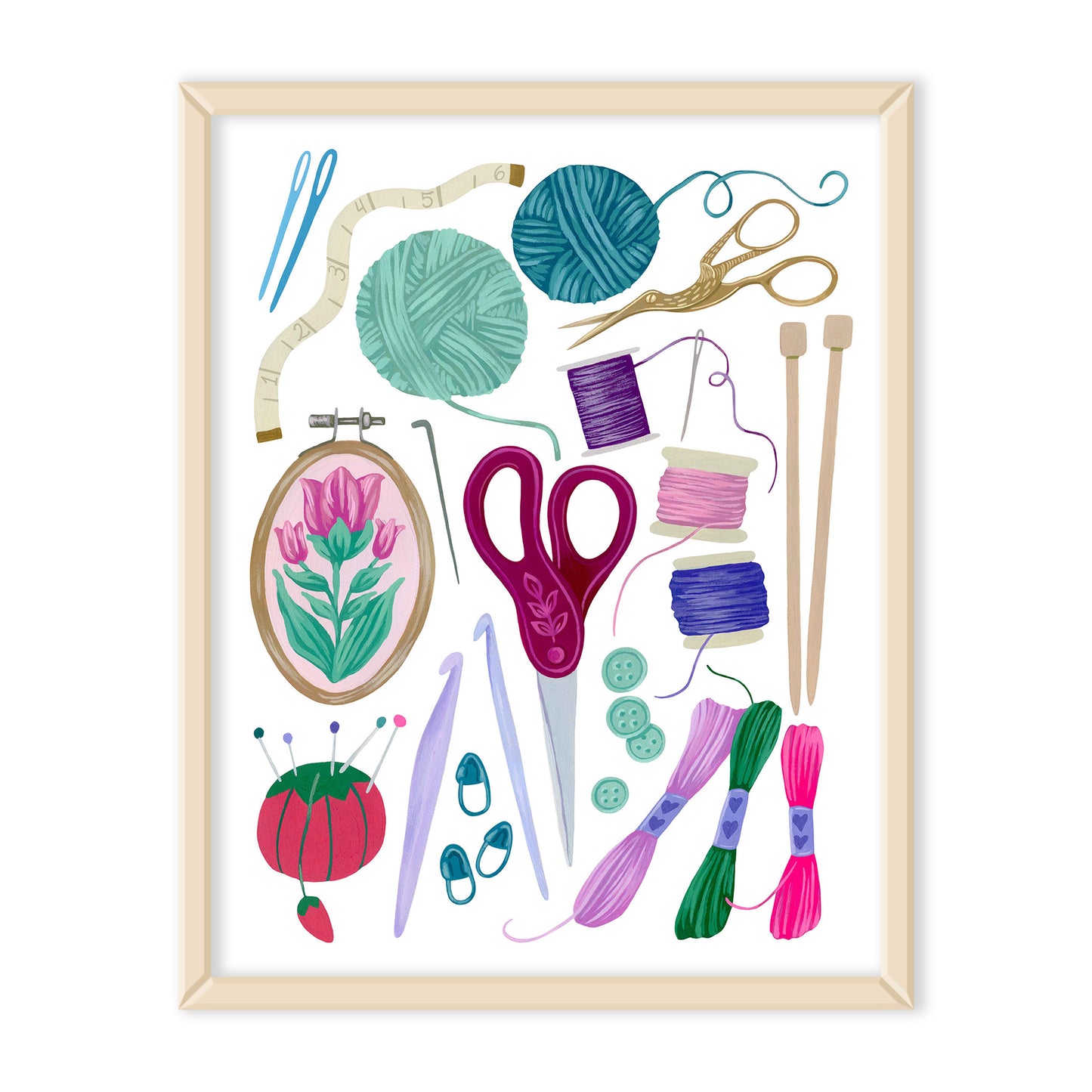 Fiber Art Supplies Print