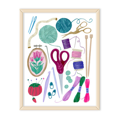 Fiber Art Supplies Print