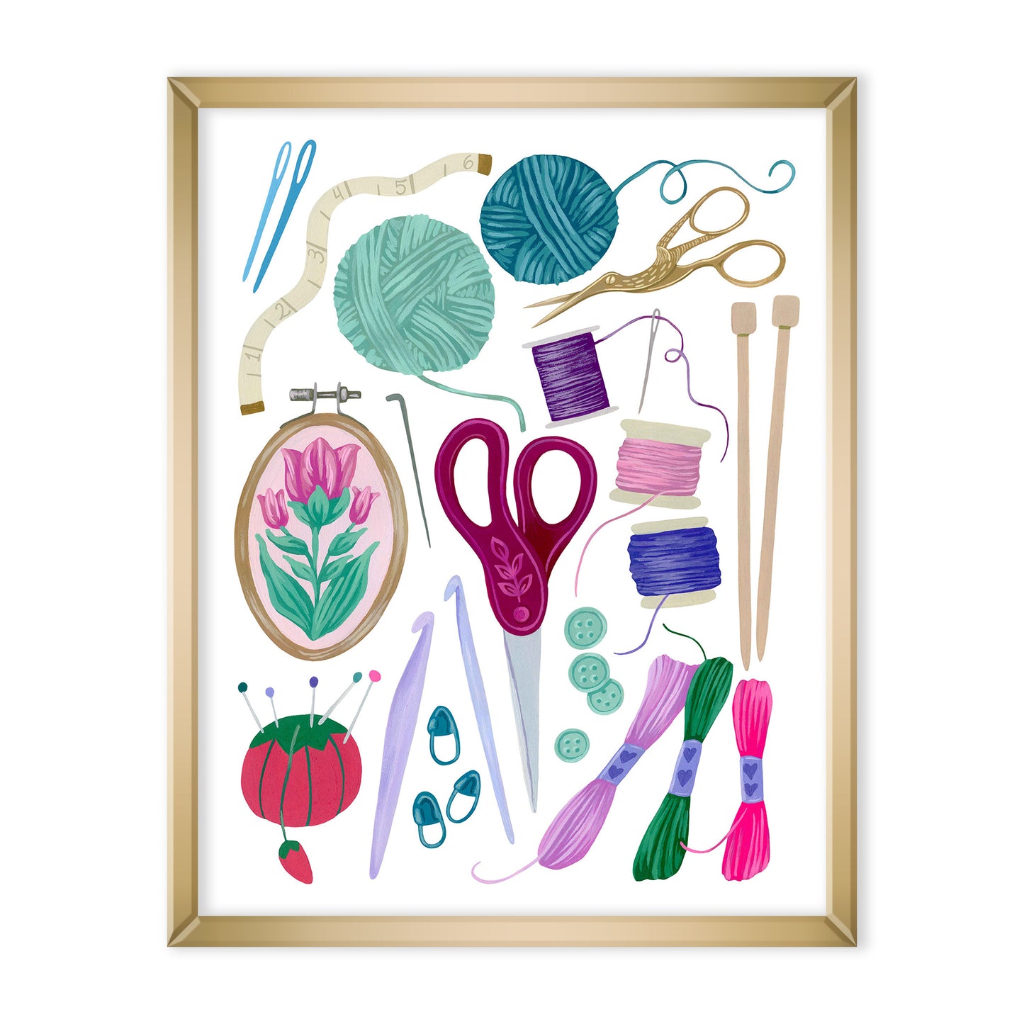 Fiber Art Supplies Print