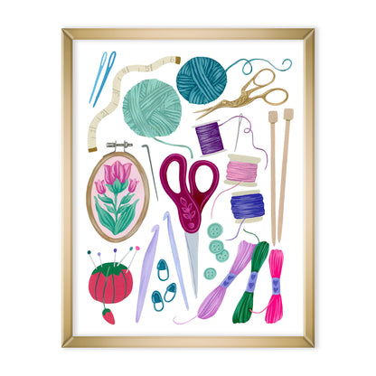 Fiber Art Supplies Print