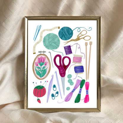 Fiber Art Supplies Print
