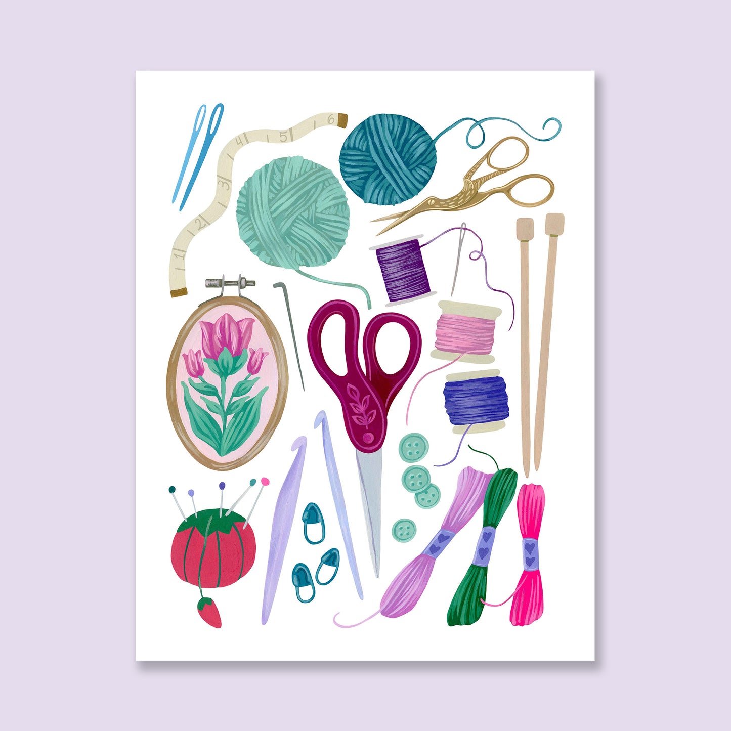 Fiber Art Supplies Print
