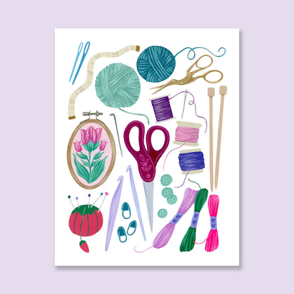 Fiber Art Supplies Print