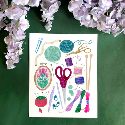 Fiber Art Supplies Print