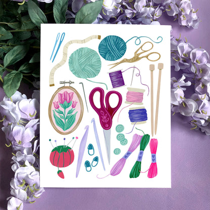 Fiber Art Supplies Print