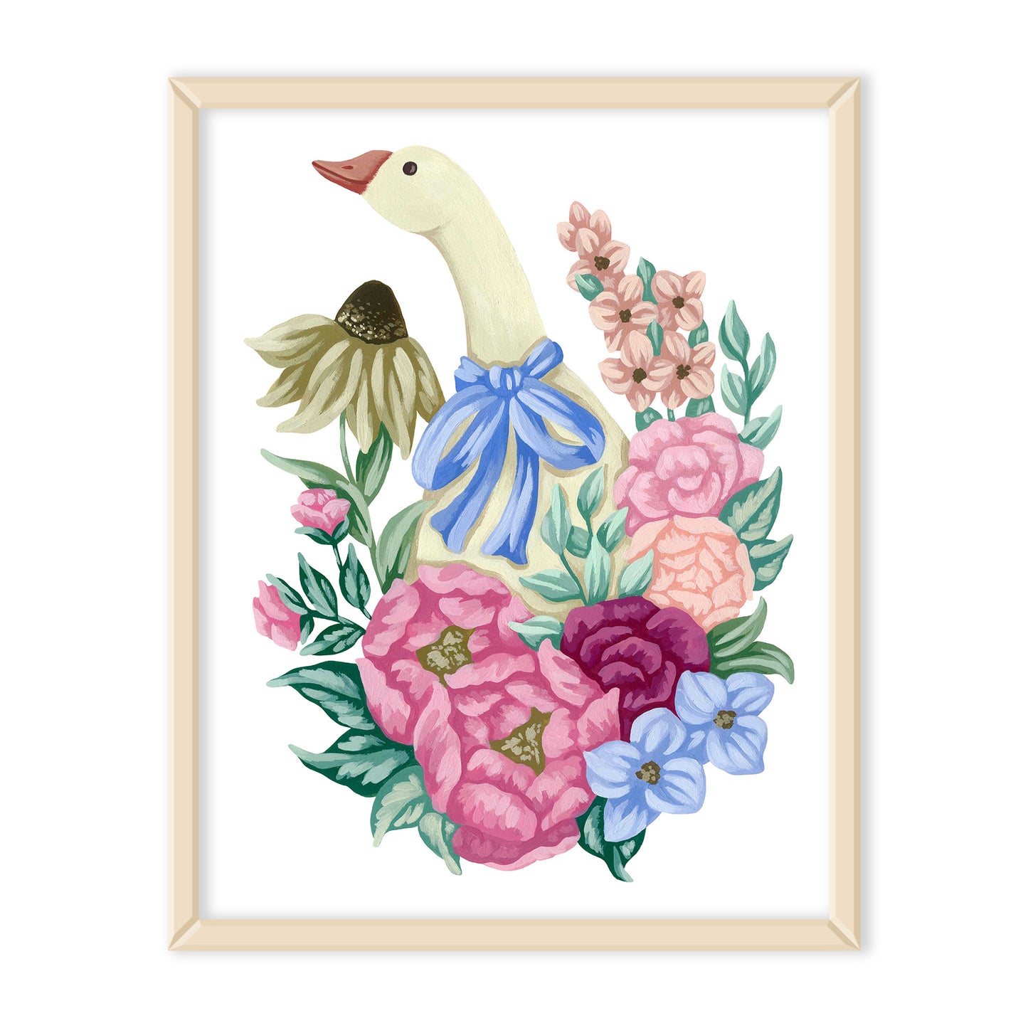 Goose Flower Art Print