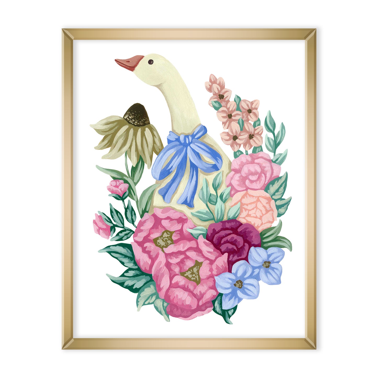 Goose Flower Art Print
