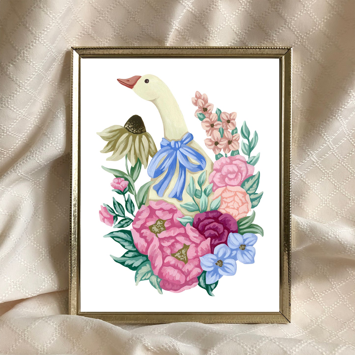 Goose Flower Art Print
