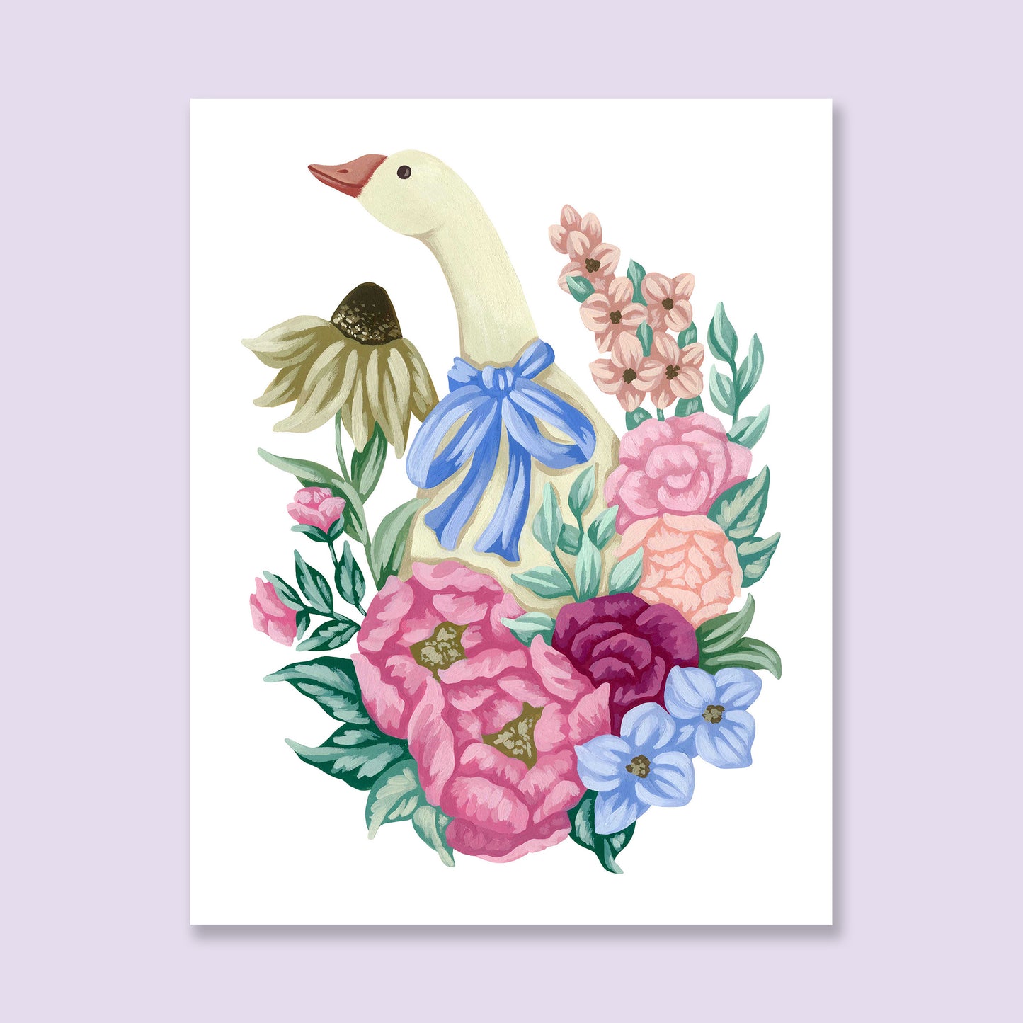 Goose Flower Art Print