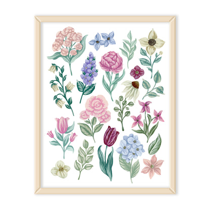 Flower Collection Art Print