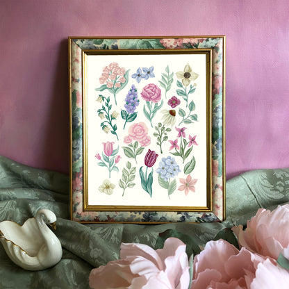 Flower Collection Art Print