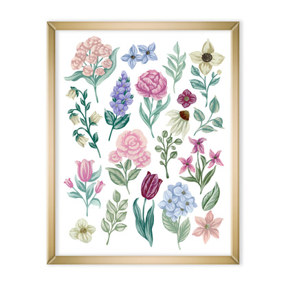 Flower Collection Art Print