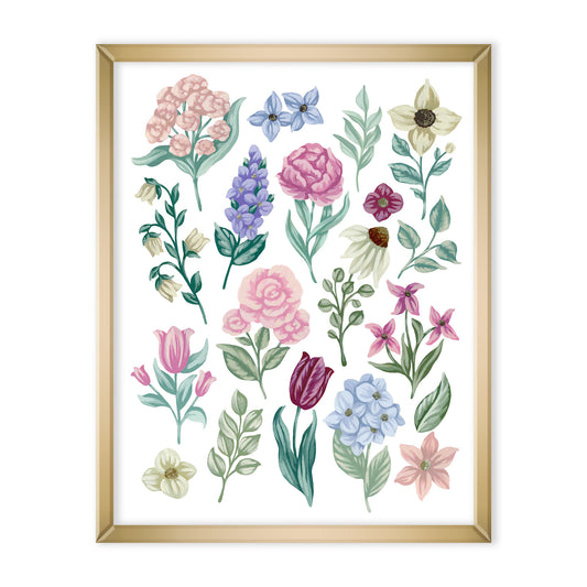 Flower Collection Art Print