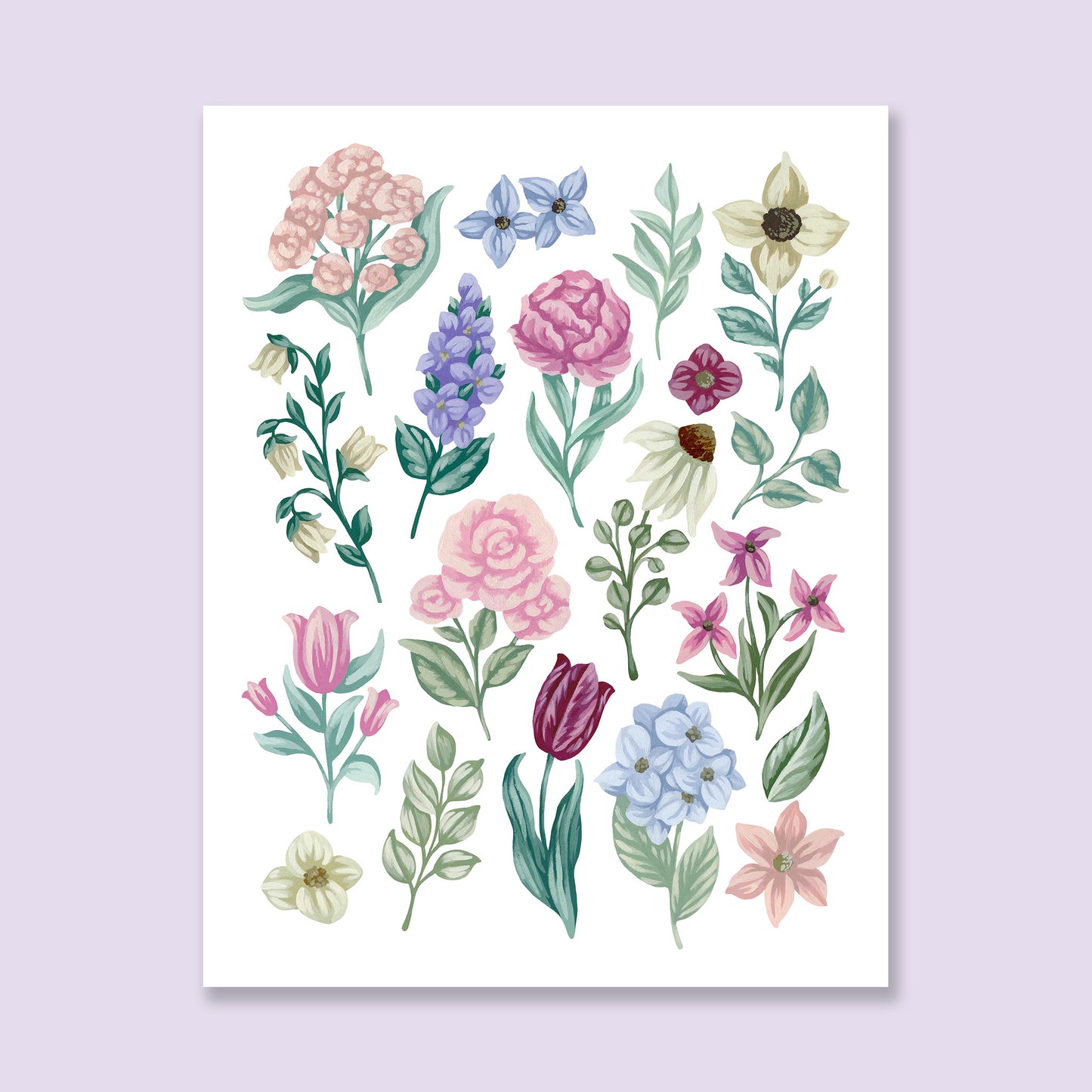 Flower Collection Art Print