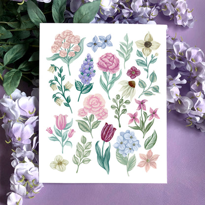 Flower Collection Art Print
